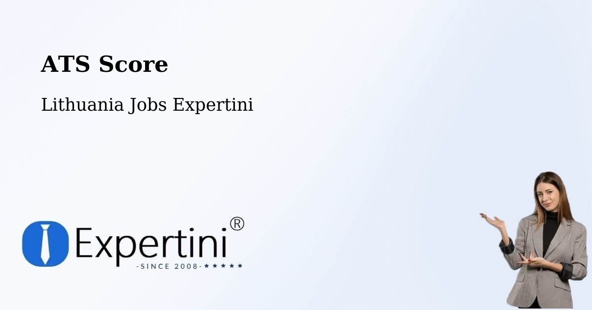 Resume ATS Score & Job Description Match Tool – Žagarė - Lithuania Jobs Expertini