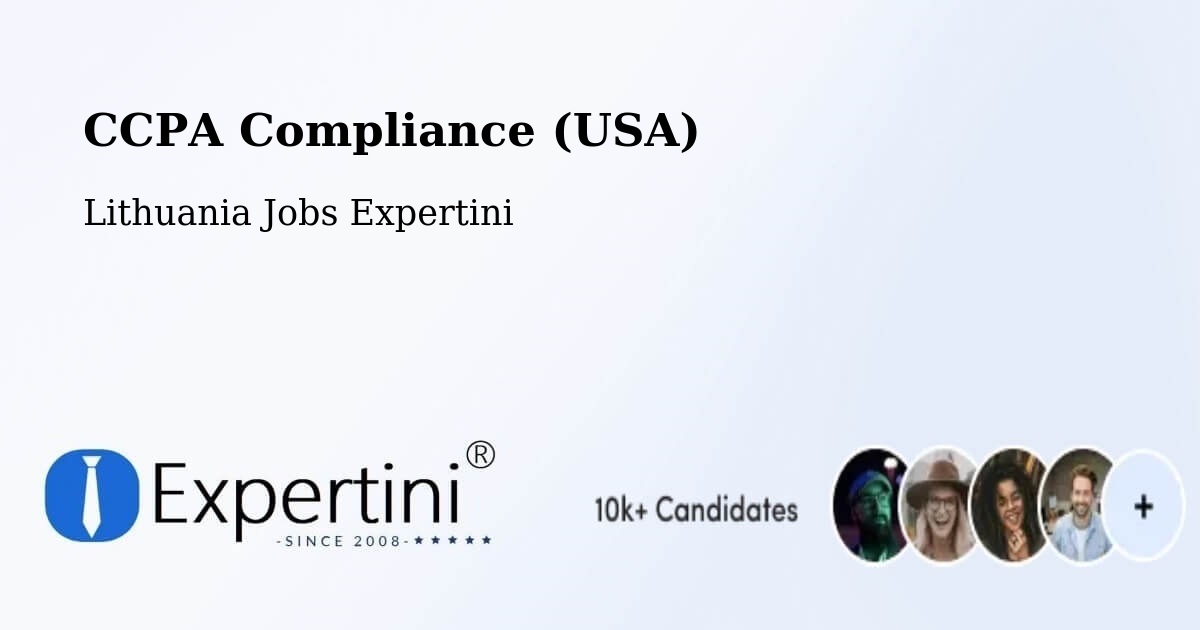 CCPA Privacy Rights & Compliance Notice – Žagarė - Lithuania Jobs Expertini