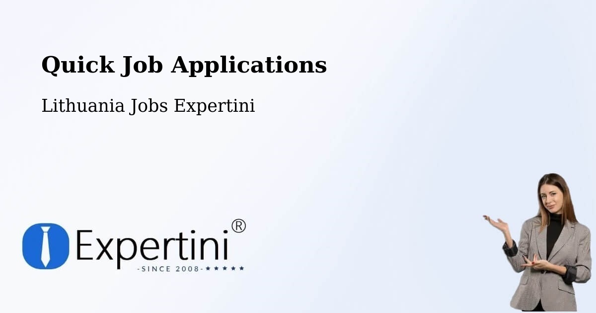Quick Apply Feature – Žagarė - Lithuania Jobs Expertini