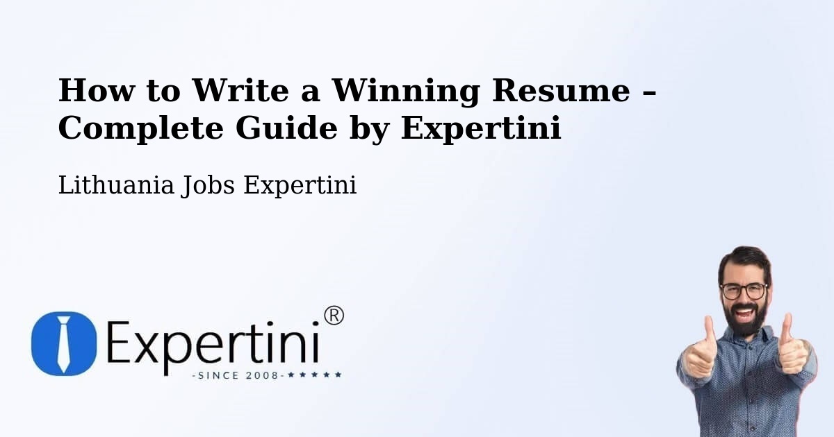 Resume Writing Guide for Job Seekers – Žagarė - Žagarė, Lithuania Jobs Expertini