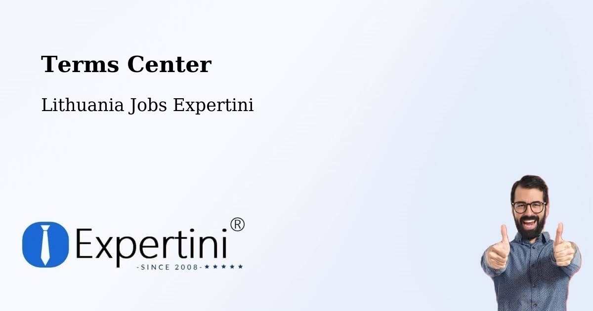 Terms of Service – Žagarė - Lithuania Jobs Expertini